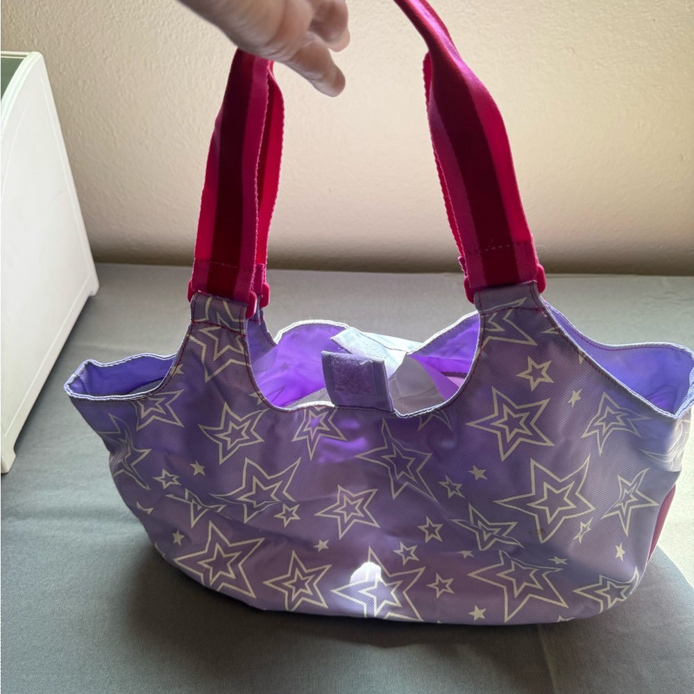 Purple Star Pattern bag to carry dolls
